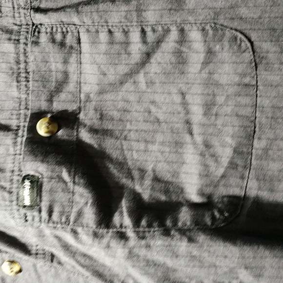 hurley women's Grey stripper button down shirt 100% cotton size S - Picture 4 of 8